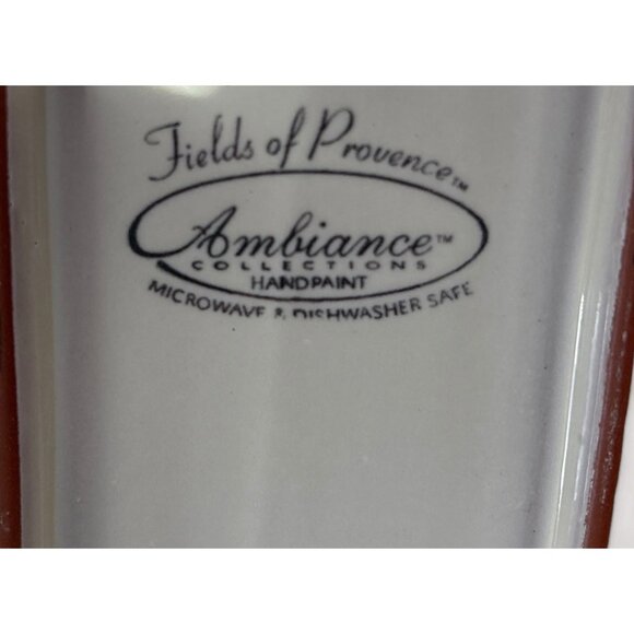 Red Poppy Fields of Provence Ambiance Large 3 Section Serving Platter Plate READ - Picture 4 of 4